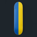 Ukrainian Flag (Ukraine) Skateboard<br><div class="desc">This design features the national flag of Ukraine, which is a country in Eastern Europe. Ukraine borders Russia to the east and north-east; Belarus to the north; Poland, Slovakia and Hungary to the west; and Romania, Moldova and the Black Sea to the south. Ukraine is the second largest country in...</div>