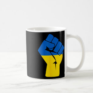 Ukrainian Flag Ukraine Solidarity Raised Fist Of R Coffee Mug
