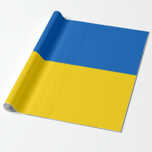 Ukrainian Flag (Ukraine) Wrapping Paper