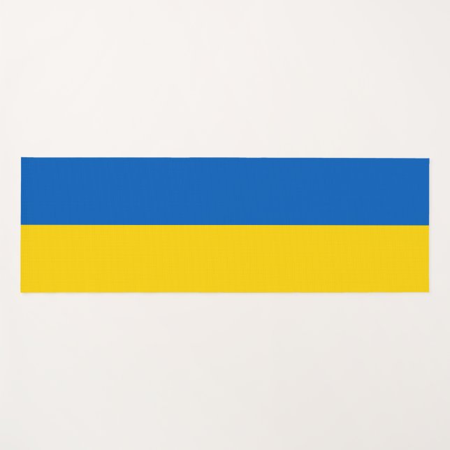 Ukrainian Flag (Ukraine) Yoga Mat (Front (Horizontal))