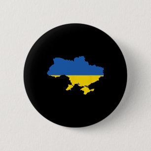 Ukrainian Flag Vintage Heritage 3 6 Cm Round Badge