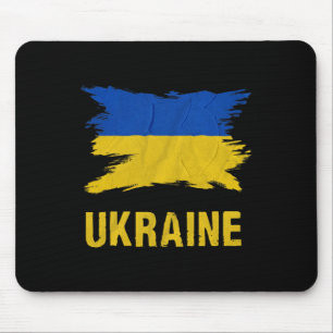 Ukrainian Flag Vintage Ukraine Flag 3 Mouse Pad