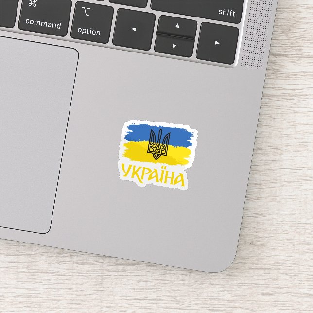 Ukrainian Flag With Coat Of Arms (Detail)
