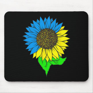 Ukrainian Flag With Sunflower Ukraine Mouse Pad
