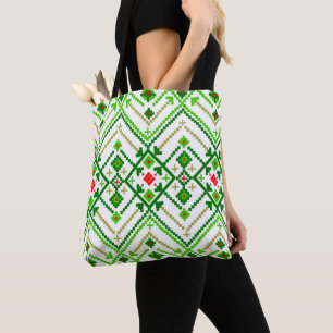 Ukrainian Folk Art Inspired Tote Bag