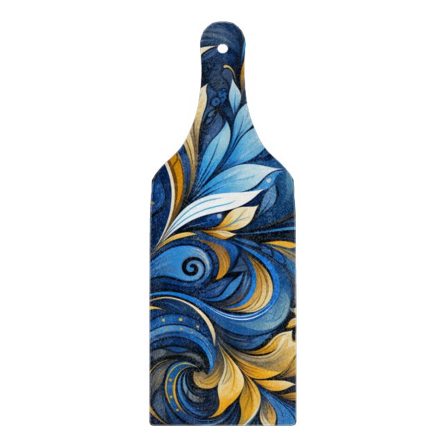 Ukrainian folk art pattern cutting board (Front)