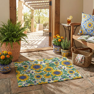 Ukrainian folk art pattern. doormat