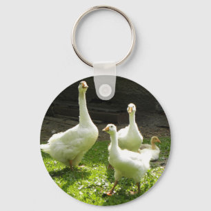 Ukrainian Geese Key Ring
