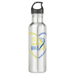 Ukrainian Gen Support Ukraine With Peace Ukraine F 710 Ml Water Bottle
