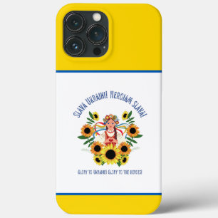 Ukrainian Girl Glory to Ukraine  iPhone 13 Pro Max Case