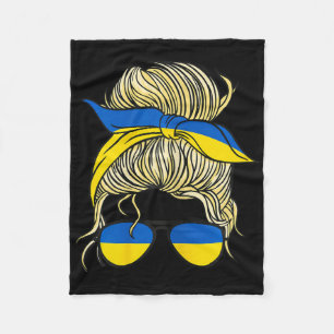 Ukrainian Girl Ukraine Girls Travel Women Ukrainia Fleece Blanket