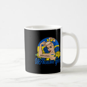 Ukrainian Girl Ukraine Woman Ukrainians Flag  Coffee Mug