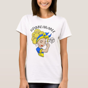 Ukrainian Girl Unbreakable I Ukrainian Heritage I  T-Shirt