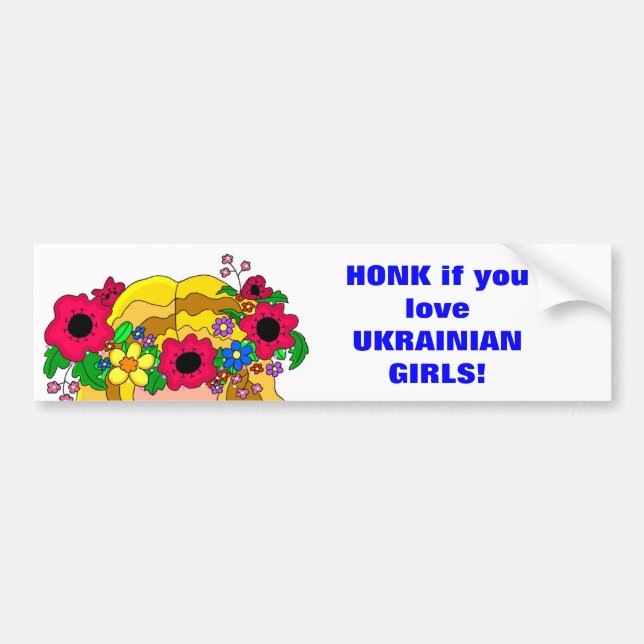 Ukrainian Girls Bumper Sticker (Front)