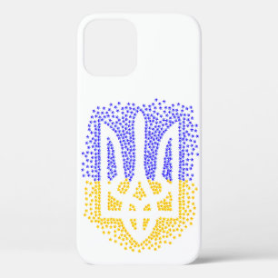 Ukrainian heraldry trident tryzub scattering stars iPhone 12 case
