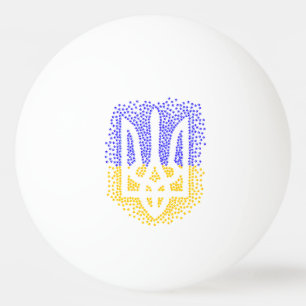Ukrainian heraldry trident tryzub scattering stars ping pong ball