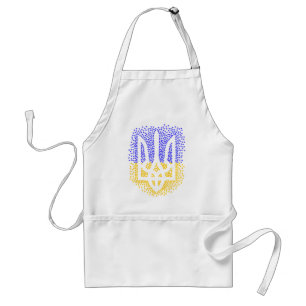 Ukrainian heraldry trident tryzub scattering stars standard apron
