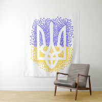 Ukrainian heraldry trident tryzub scattering stars