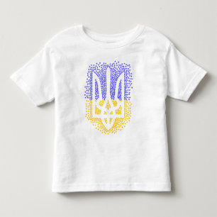 Ukrainian heraldry trident tryzub scattering stars toddler T-Shirt
