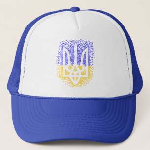Ukrainian heraldry trident tryzub scattering stars trucker hat