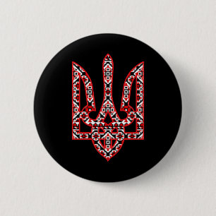 Ukrainian Herb Vyshyvanka Coat Art Ukrainian Pride 6 Cm Round Badge