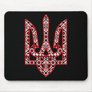 Ukrainian Herb Vyshyvanka Coat Art Ukrainian Pride Mouse Pad