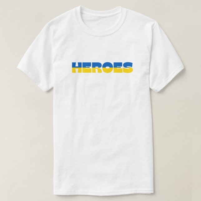 Ukrainian Heroes Solidarity T-Shirt (Design Front)