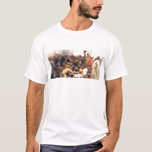 Ukrainian Kozaky/Cossacks by Repin T-Shirt (Front)