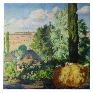 Ukrainian Landscape artwork Ceramic Tile