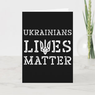 Ukrainian Lives Problem Shirt Trident Ukraine Trum Card