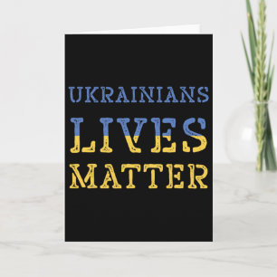 Ukrainian Lives Problem Shirt Ukraine Flag Trump P Card