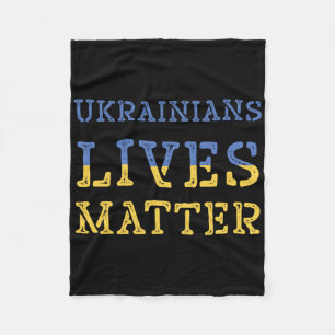 Ukrainian Lives Problem Shirt Ukraine Flag Trump P Fleece Blanket