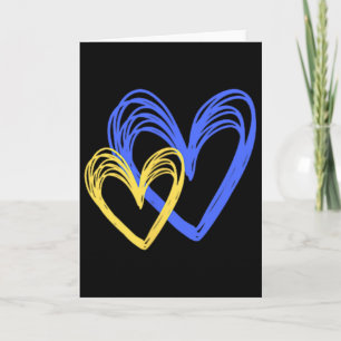 Ukrainian Love Painted Hearts Ukraine Will Win Card