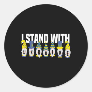 Ukrainian Lover I Stand With Ukraine Funny Ukraini Classic Round Sticker