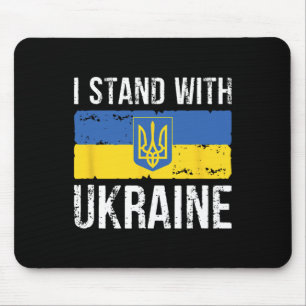 Ukrainian Lover I Stand With Ukraine Heart  Mouse Pad
