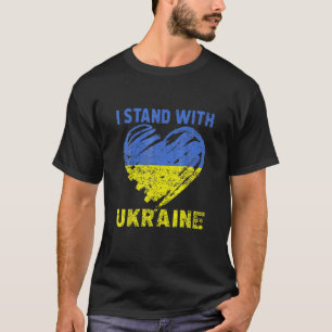 Ukrainian Lover I Stand With Ukraine Heart T-Shirt