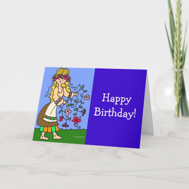 Ukrainian Maiden Card (Front)