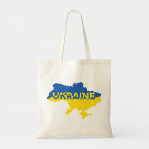 Ukrainian map. Ukrainian flag. Ukraine tote bag