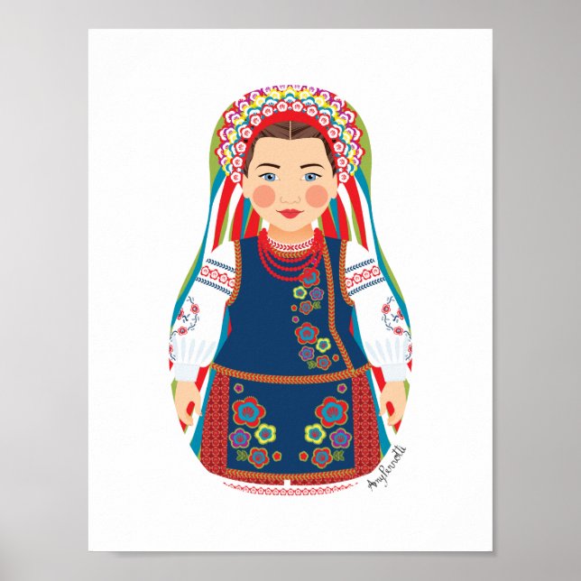 Ukrainian Matryoshka Poster (Front)