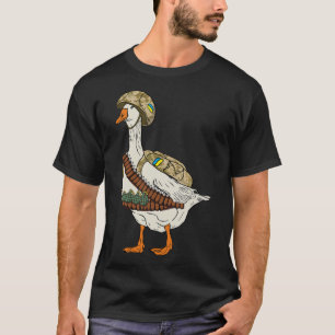 Ukrainian Military Goose Combyt Solder Funny Russi T-Shirt