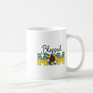 Ukrainian Mom Sunflower For Women Blessed Mom Ukra Coffee Mug