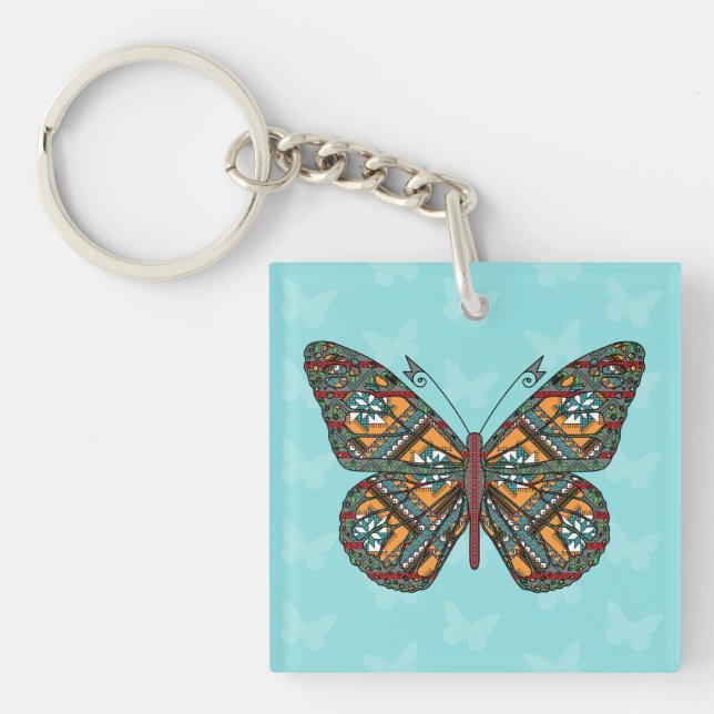 Ukrainian Monarch Acrylic Keychain (Front)