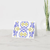 Ukrainian motive. Folk embroidery yellow blue