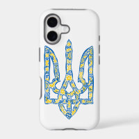 Ukrainian national emblem trident tryzub ethnical