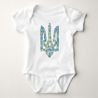 Ukrainian national emblem trident tryzub ethnical