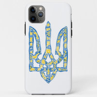 Ukrainian national emblem trident tryzub ethnical