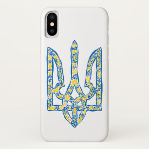 Ukrainian national emblem trident tryzub ethnical iPhone x case
