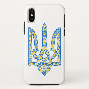 Ukrainian national emblem trident tryzub ethnical iPhone x case