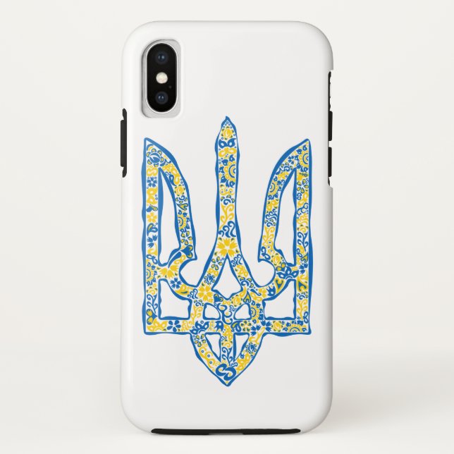 Ukrainian national emblem trident tryzub ethnical Case-Mate iPhone case (Back)