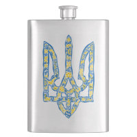 Ukrainian national emblem trident tryzub ethnical